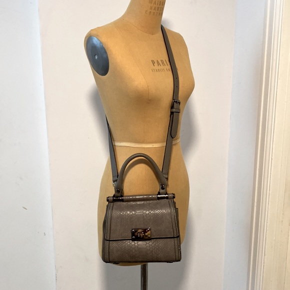 Simply Noelle Faux Embossed Leather  with Suede Side Crossbody Bag - Picture 4 of 5